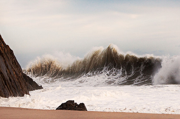 Stormy Tenby South Beach