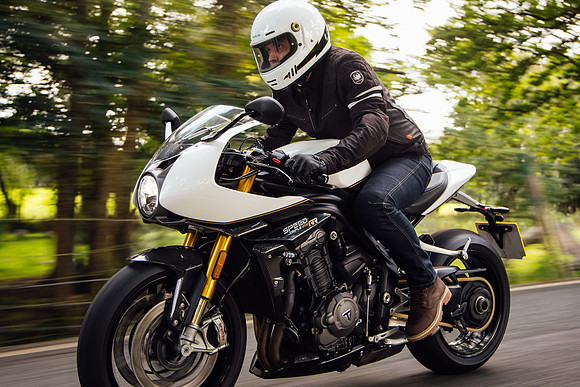 Sunny day ride on a Triumph 1200R