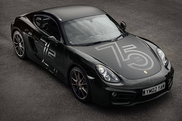 Car photography of a Porsche 75th Anniversary