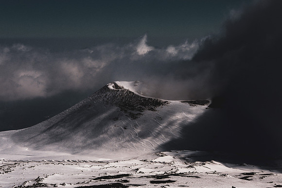 Mount Etna lower crater