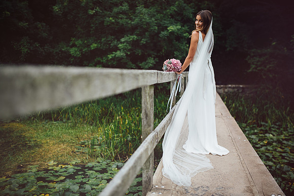 Bridal image at Bosherston Lily Ponds