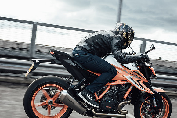 Rider on a KTM 1290 Super Duke