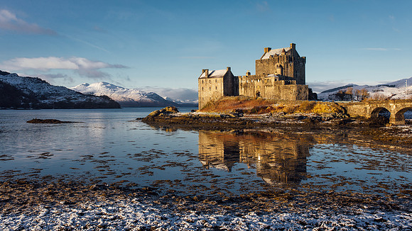 Eilean Donan Castle in Winter, Scotland