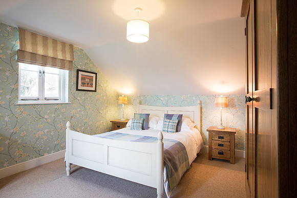 An annex bedroom at the Grove in Narberth
