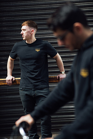 Two models wearing Merlin lifestyle clothing