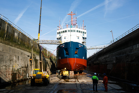 Dry dock at Milford Haven