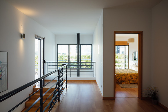 The upstairs landing area at a Portugeuse holiday let