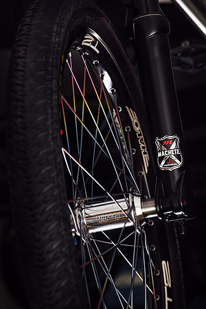 Machete stunt bicycle rear wheel