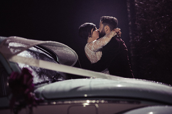 Kissing in the rain