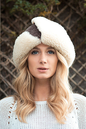 Susie Sheepskin hat worn by model