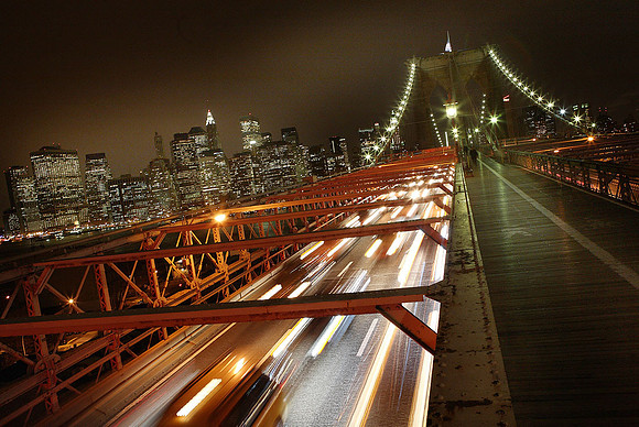 Brooklyn Bridge Traffic, New York